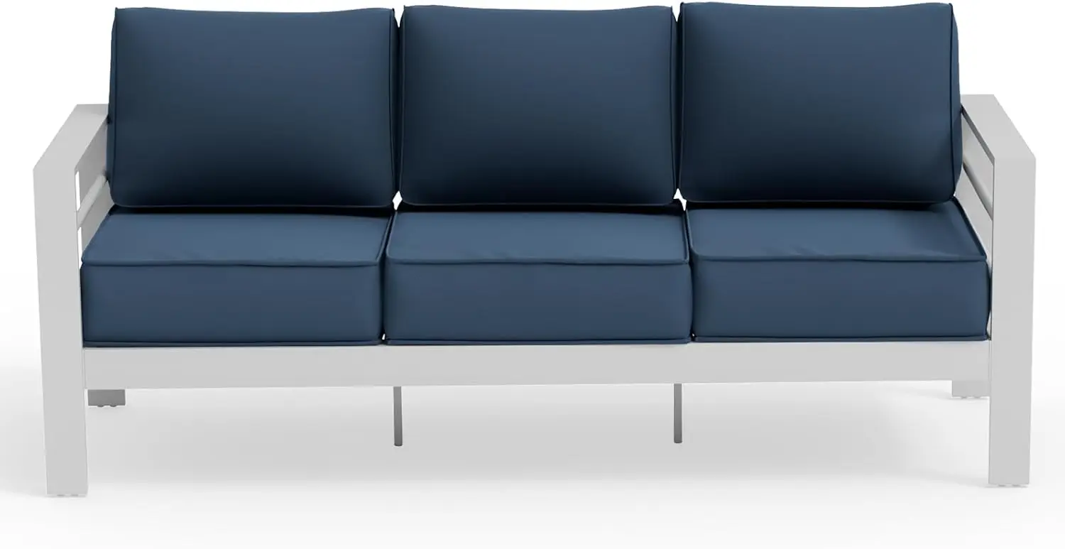 UDPATIO Outdoor Couch Aluminum Patio Furniture Sofa, 3 Seats Couch with 5" Thick Cushion and Waterproof Cover
UDPATIO Outdoor Couch Aluminum Patio Furniture Sofa, 3 Seats Couch with 5" Thick Cushion and Waterproof Cover