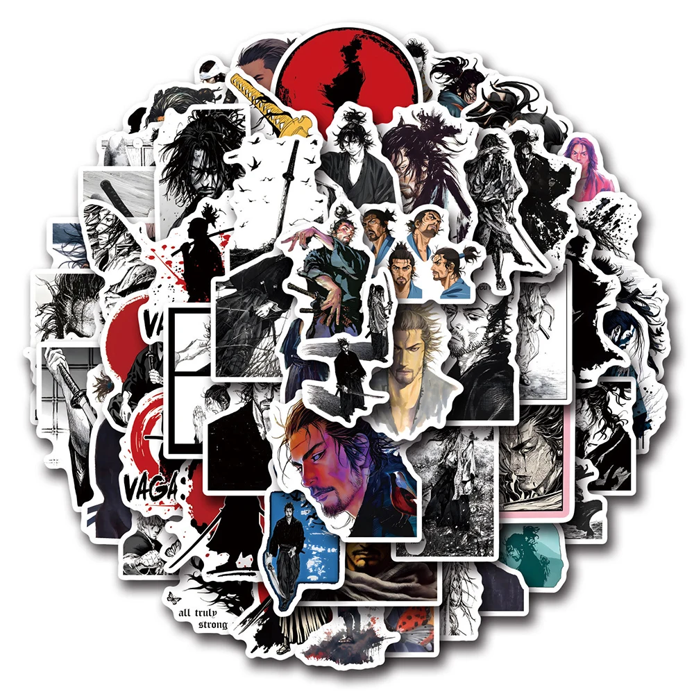 10/30/55/110pcs Cool Anime Vagabond Stickers Miyamoto Musashi Cartoon Decals DIY Laptop Suitcase Phone Car Classic Manga Sticker
10/30/55/110pcs Cool Anime Vagabond Stickers Miyamoto Musashi Cartoon Decals DIY Laptop Suitcase Phone Car Classic Manga Sticker