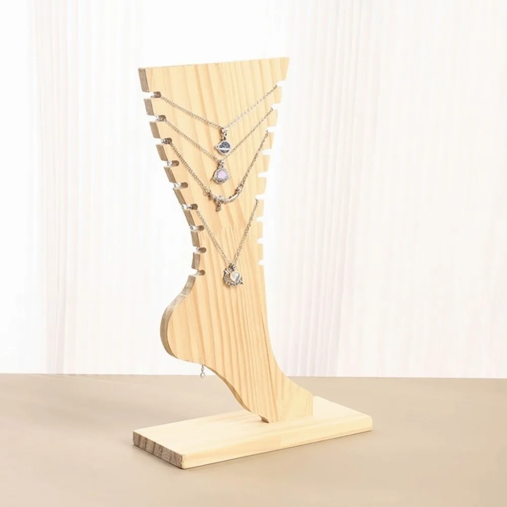 Foot Shaped Wooden Necklace Frame Creative Large Capacity Jewelry Display Props Ornaments Space Saving
Foot Shaped Wooden Necklace Frame Creative Large Capacity Jewelry Display Props Ornaments Space Saving