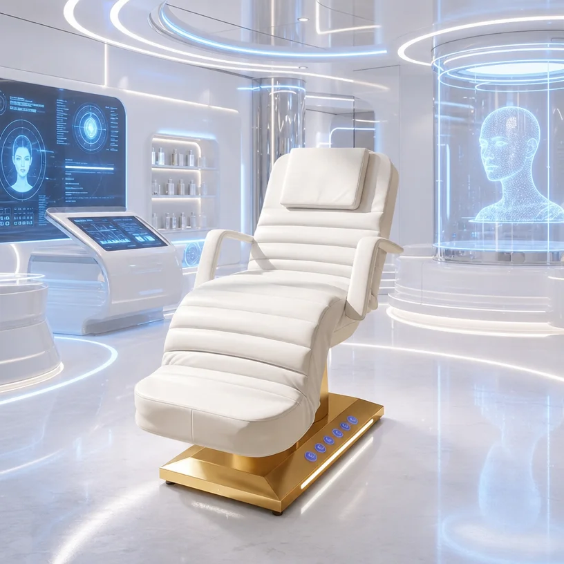 Luxury Modern Gold Salon Furniture 3 Motors Electric Facial Beauty Massage Bed Cosmetic Table Chair Facial Spa Lash Bed
Luxury Modern Gold Salon Furniture 3 Motors Electric Facial Beauty Massage Bed Cosmetic Table Chair Facial Spa Lash Bed