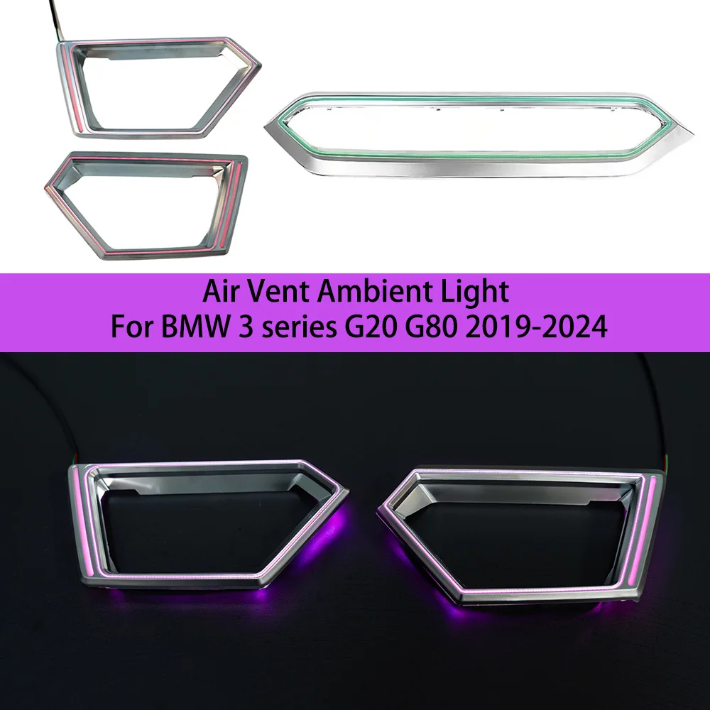 For BMW 3 series G20 M3 G80 2019-2024 Ambient Light Air Vent Trim LHD AC Air Condition Outlet Vent Cover Trim Direct Replace
For BMW 3 series G20 M3 G80 2019-2024 Ambient Light Air Vent Trim LHD AC Air Condition Outlet Vent Cover Trim Direct Replace