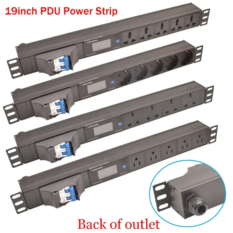 19Inch Cabinet Mount PDU Power Strip EU US UK C13 Universal Socket 16A/32A Air Switch Digital Voltmeter Ammeter Wattmeter
19Inch Cabinet Mount PDU Power Strip EU US UK C13 Universal Socket 16A/32A Air Switch Digital Voltmeter Ammeter Wattmeter