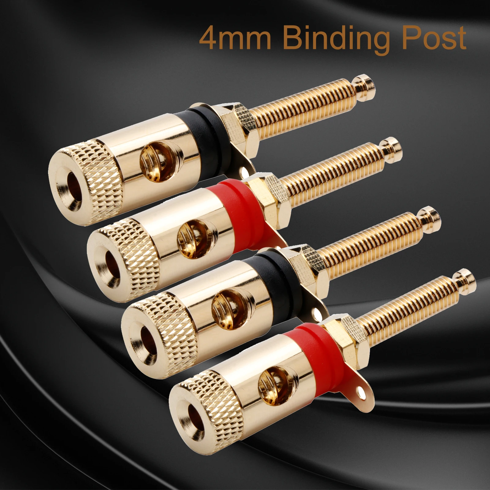HIFI Audio Terminal Binding Post 4mm Copper Banana Socket Gold Plated Terminal Connector for Speaker Amplifier
HIFI Audio Terminal Binding Post 4mm Copper Banana Socket Gold Plated Terminal Connector for Speaker Amplifier
