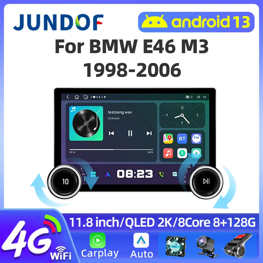 11.8" 2K 2Din Android Car Radio For BMW E46 M3 X5 1998-2006 Multimedia Video Player GPS 4G Carplay Auto Stereo DSP DVD Head Unit
11.8" 2K 2Din Android Car Radio For BMW E46 M3 X5 1998-2006 Multimedia Video Player GPS 4G Carplay Auto Stereo DSP DVD Head Unit