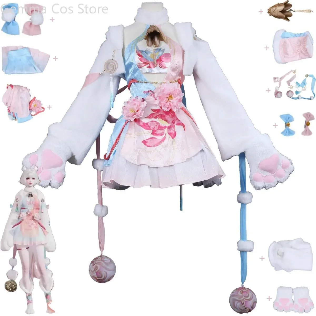 Anime Game Naraka: Bladepoint Feria Shen Cosplay Costume Winter Dress Woolen Collar Cloak Shawl Bell Accessories Lovely Suit
Anime Game Naraka: Bladepoint Feria Shen Cosplay Costume Winter Dress Woolen Collar Cloak Shawl Bell Accessories Lovely Suit