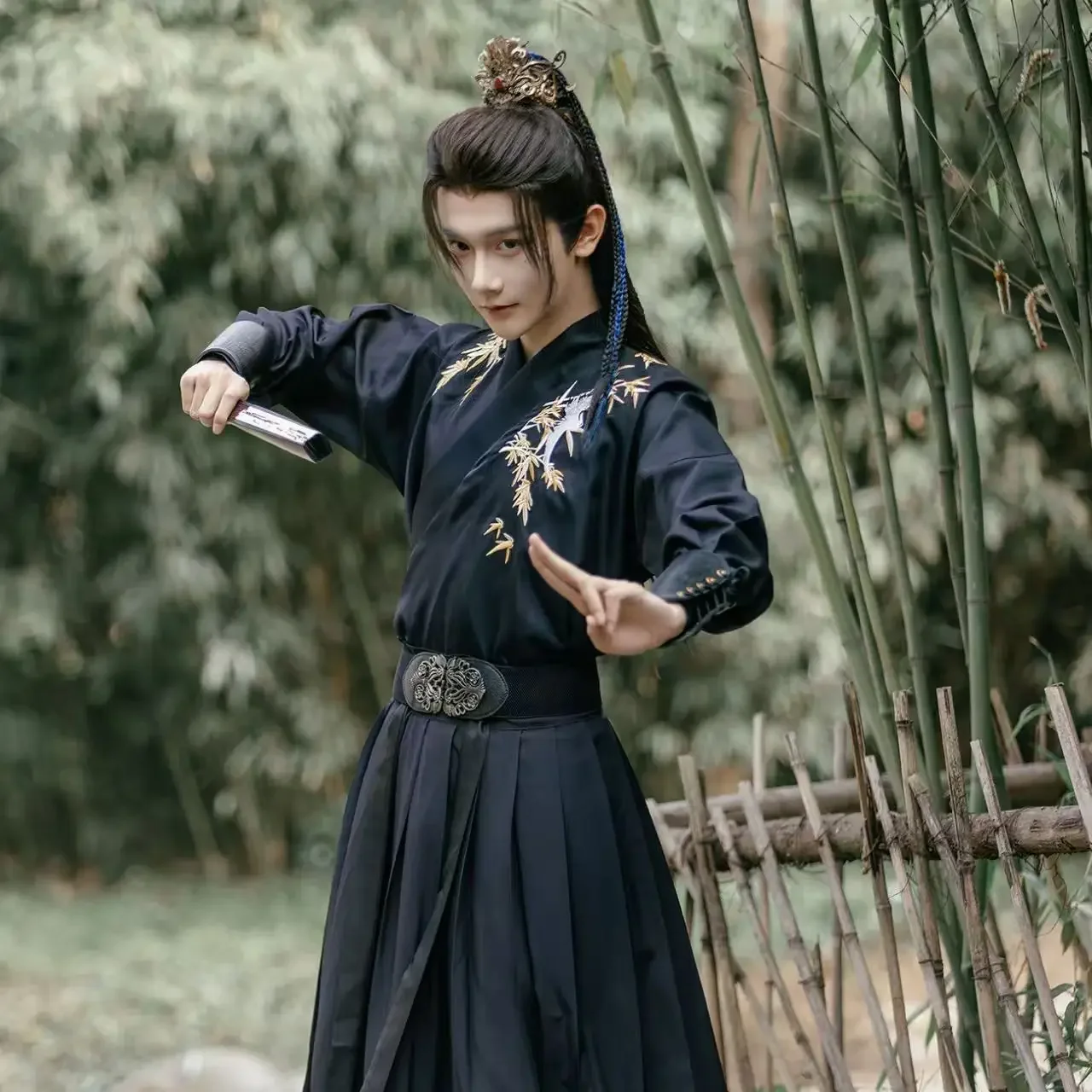 Carnavale Chinese Traditional Costume Men Warrior Hanfu Wuxia Style Male Ancient Chinese Drama Clothing
Carnavale Chinese Traditional Costume Men Warrior Hanfu Wuxia Style Male Ancient Chinese Drama Clothing