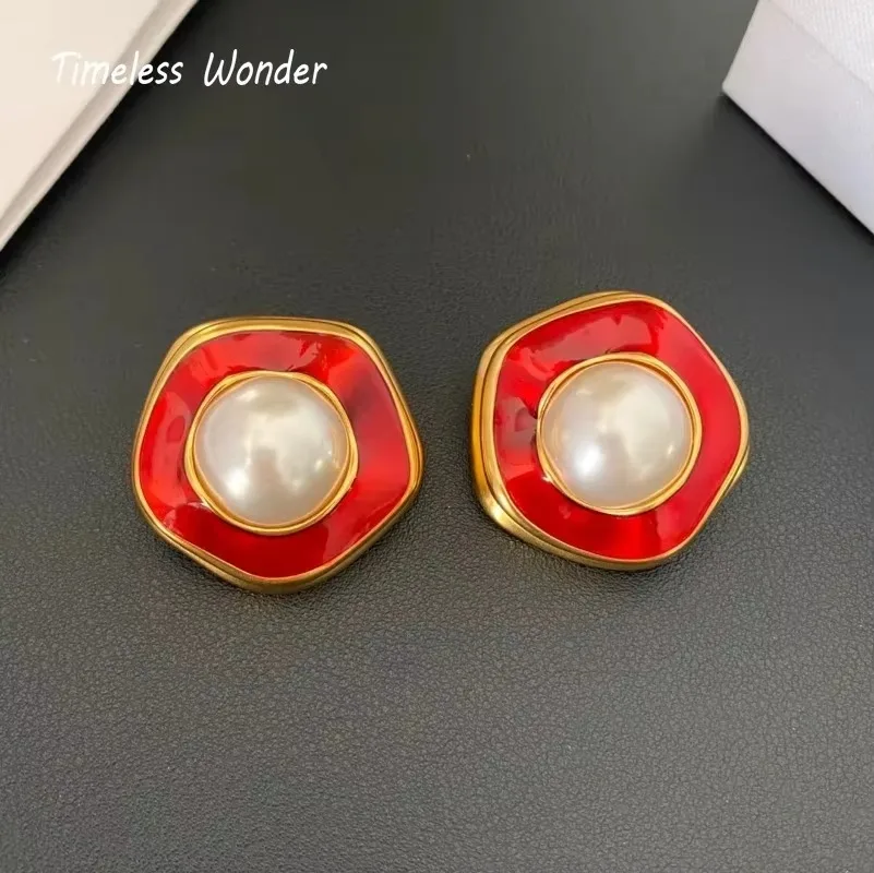 Timeless Wonder Fancy Enamel Geo Clip on Earrings for Women Designer Jewelry Punk Luxury Brand Rare Top Runway Sweet 3326
Timeless Wonder Fancy Enamel Geo Clip on Earrings for Women Designer Jewelry Punk Luxury Brand Rare Top Runway Sweet 3326