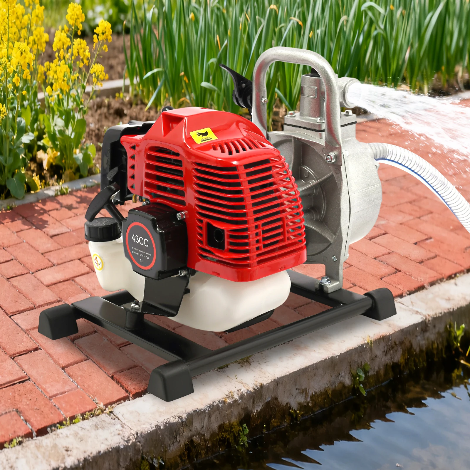 43cc 2-Stroke Single Cylinder Portable Water Transfer Pump Air-Cooled Water Pump 8500RPM Garden Lawn Irrigation Pool Draining
43cc 2-Stroke Single Cylinder Portable Water Transfer Pump Air-Cooled Water Pump 8500RPM Garden Lawn Irrigation Pool Draining