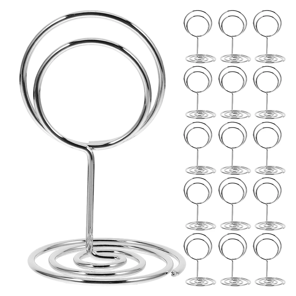 31 Pcs Metal Table Card Holders Silver Desktop Sign Stands Photo Menu Name Card Picture Holder for Events Parties
31 Pcs Metal Table Card Holders Silver Desktop Sign Stands Photo Menu Name Card Picture Holder for Events Parties