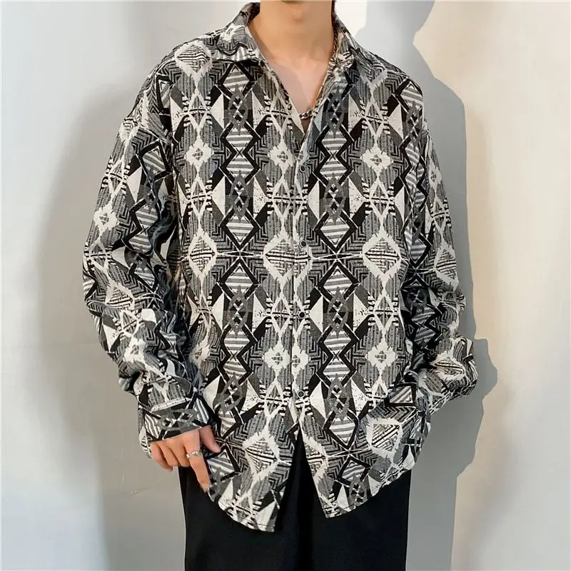 Chuanze Men's Long Sleeve Printed Shirt Slim Fit Casual Fashionable Youth Spring Autumn Polyester Fiber No Brand High Elasticity
Chuanze Men's Long Sleeve Printed Shirt Slim Fit Casual Fashionable Youth Spring Autumn Polyester Fiber No Brand High Elasticity