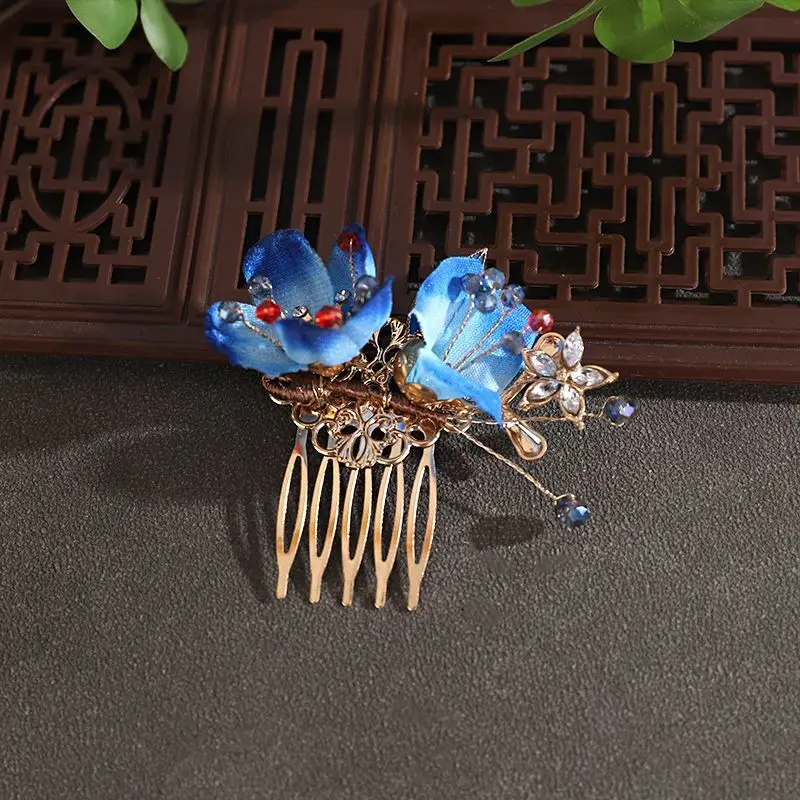 Новый набор аксессуаров для волос для невесты в китайском стиле, супер фея, заколка для волос с синим цветком, расческа Xiuhe Cheongsam Phoenix, головной убор для женщин
Новый набор аксессуаров для волос для невесты в китайском стиле, супер фея, заколка для волос с синим цветком, расческа Xiuhe Cheongsam Phoenix, головной убор для женщин