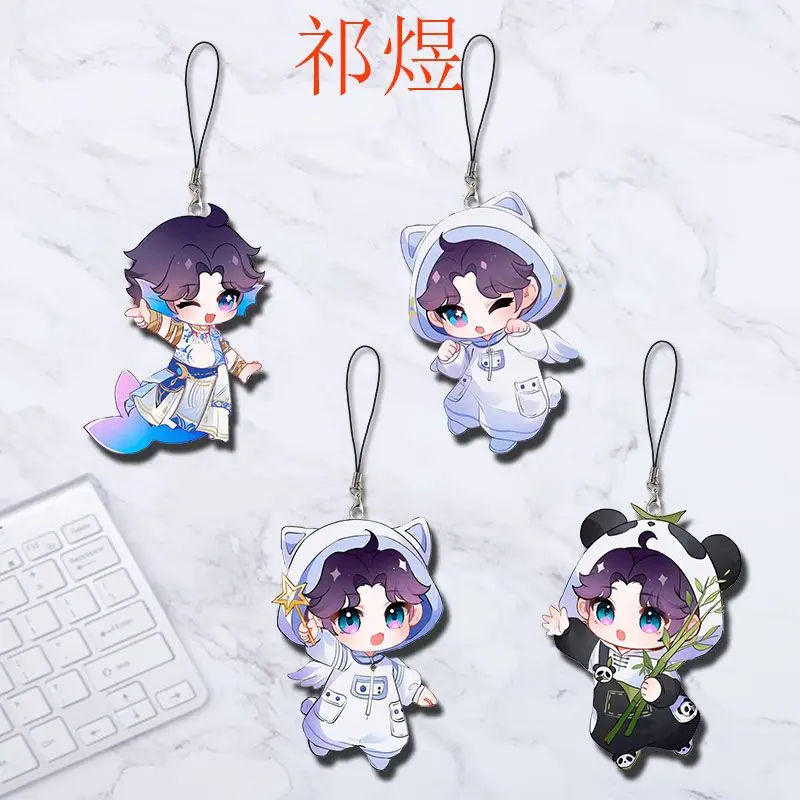 4PCS Anime Love and Deepspace Rafayel Mobile Phone Charms Cartoon Acrylic Small Pendant Phone Chain Key Ring Keychain Gifts
4PCS Anime Love and Deepspace Rafayel Mobile Phone Charms Cartoon Acrylic Small Pendant Phone Chain Key Ring Keychain Gifts
