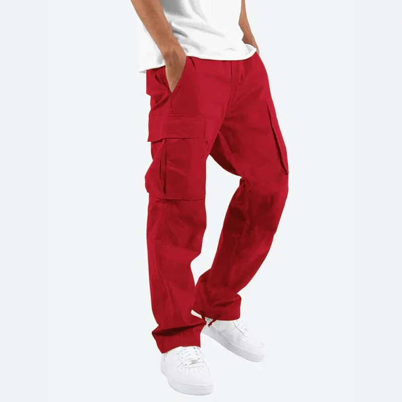 Men's Cargo Pants Drawstring Wide Pant With Many Pockets Casual Trousers Sweatpants Micro-Stretch Mid-Rise Cotton Linen Trousers
Men's Cargo Pants Drawstring Wide Pant With Many Pockets Casual Trousers Sweatpants Micro-Stretch Mid-Rise Cotton Linen Trousers