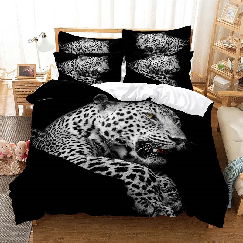 Leopard Bedding Set Duvet Cover Set 3d Bedding Digital Printing Bed Linen Queen Size Bedding Set Fashion Design
Leopard Bedding Set Duvet Cover Set 3d Bedding Digital Printing Bed Linen Queen Size Bedding Set Fashion Design