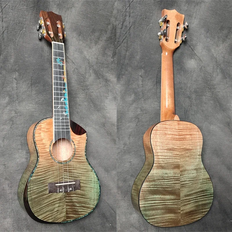 Professional 24" Electric Ukulele With Solid Flame Maple TOP/Flame Maple Body, 24 ukulele Concert,Thickness 3.5mm solid wood top
Professional 24" Electric Ukulele With Solid Flame Maple TOP/Flame Maple Body, 24 ukulele Concert,Thickness 3.5mm solid wood top