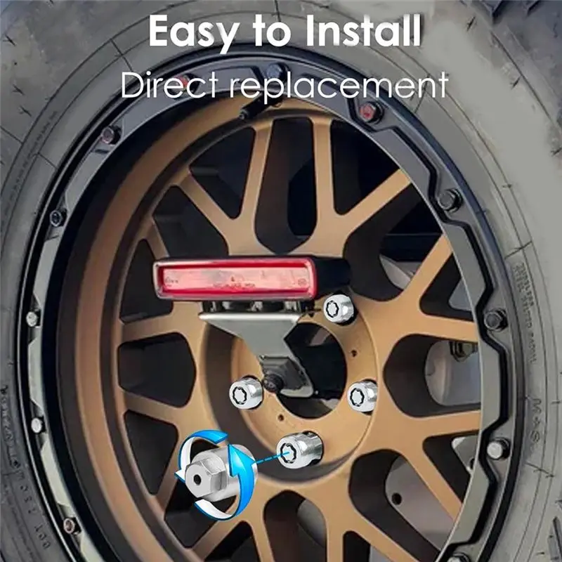 A95E-82215711 Wheel Lock Locking Lug Nut Kit With Key For Jeep Wrangler JL 2018-2024 Jeep Gladiator 2020-2024 Accessories
A95E-82215711 Wheel Lock Locking Lug Nut Kit With Key For Jeep Wrangler JL 2018-2024 Jeep Gladiator 2020-2024 Accessories