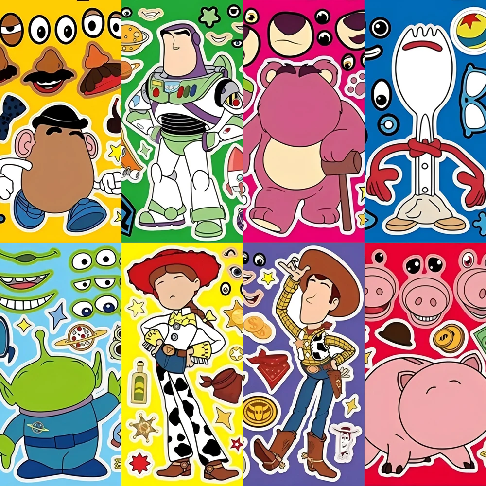 8/16sheets Disney Toy Story Puzzle Stickers Game Make Your Own DIY Assemble Jigsaw Toy Cute Anime Decoration Sticker Party Gifts
8/16sheets Disney Toy Story Puzzle Stickers Game Make Your Own DIY Assemble Jigsaw Toy Cute Anime Decoration Sticker Party Gifts