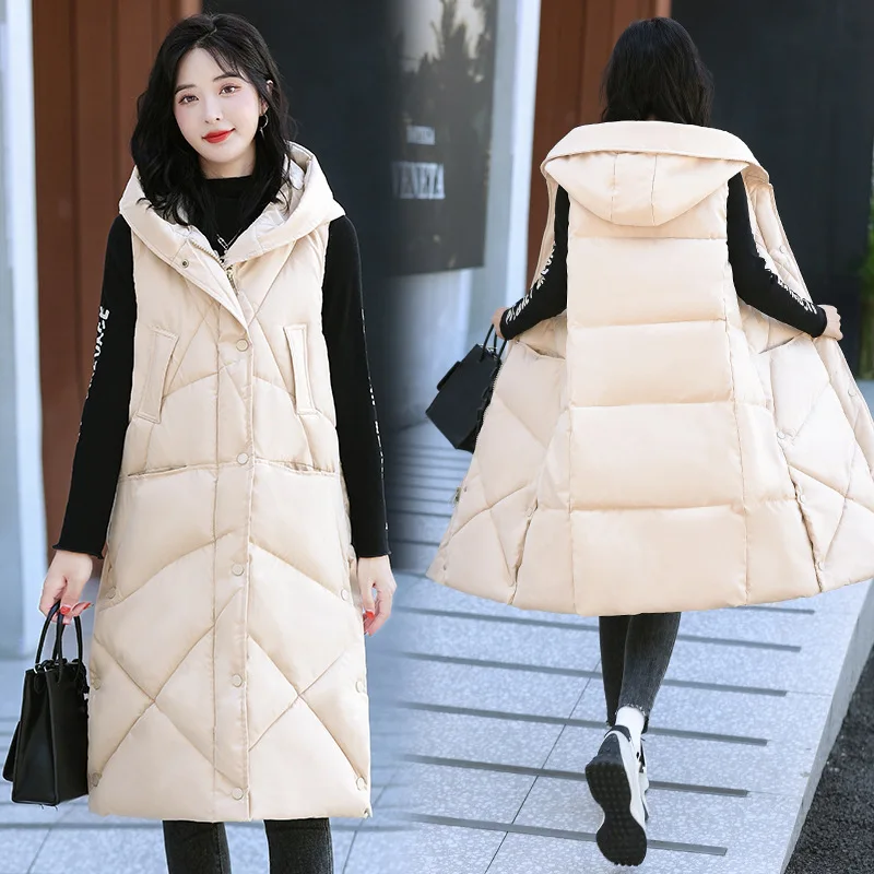 Warm 2022 Winter Women Long Vests Fashion Hooded Sleeveless Casual Lady Outwear WaistCoat Femme
Warm 2022 Winter Women Long Vests Fashion Hooded Sleeveless Casual Lady Outwear WaistCoat Femme