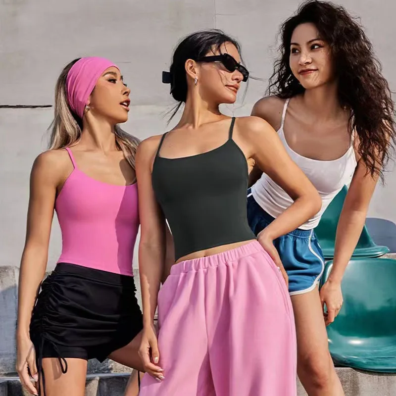 2026 New Women's Yoga Tank Top with Removable Chest Pad High Elasticity Sports Fitness Dance Training Vest Yoga Apparel
2026 New Women's Yoga Tank Top with Removable Chest Pad High Elasticity Sports Fitness Dance Training Vest Yoga Apparel