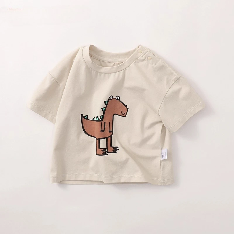 Baby Cotton T-Shirt Infant Short Sleeve Top Cartoon Cute Dinosaur Print for Baby Boys & Girls 0-24 Months Newborn Girls Clothes
Baby Cotton T-Shirt Infant Short Sleeve Top Cartoon Cute Dinosaur Print for Baby Boys & Girls 0-24 Months Newborn Girls Clothes