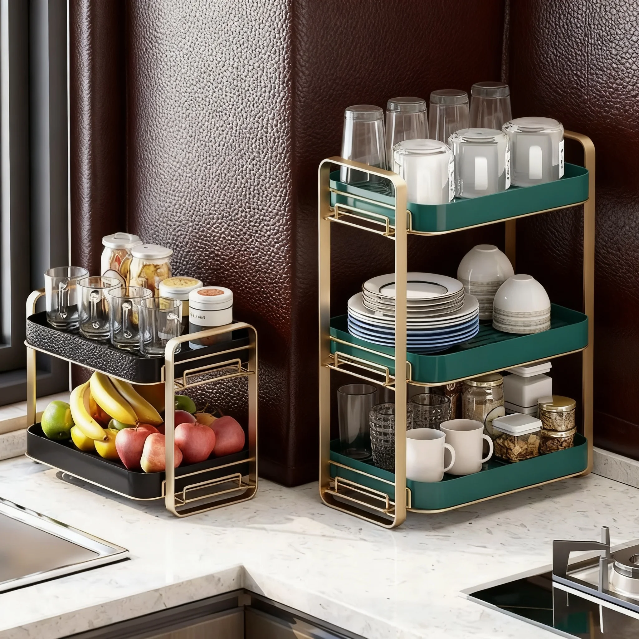 2-Tier Standing Cup Holder & Drying Rack-Multifunctional Wine/Tea/Coffee Cup Storage with Drip Tray Practical Kitchen Organizer
2-Tier Standing Cup Holder & Drying Rack-Multifunctional Wine/Tea/Coffee Cup Storage with Drip Tray Practical Kitchen Organizer
