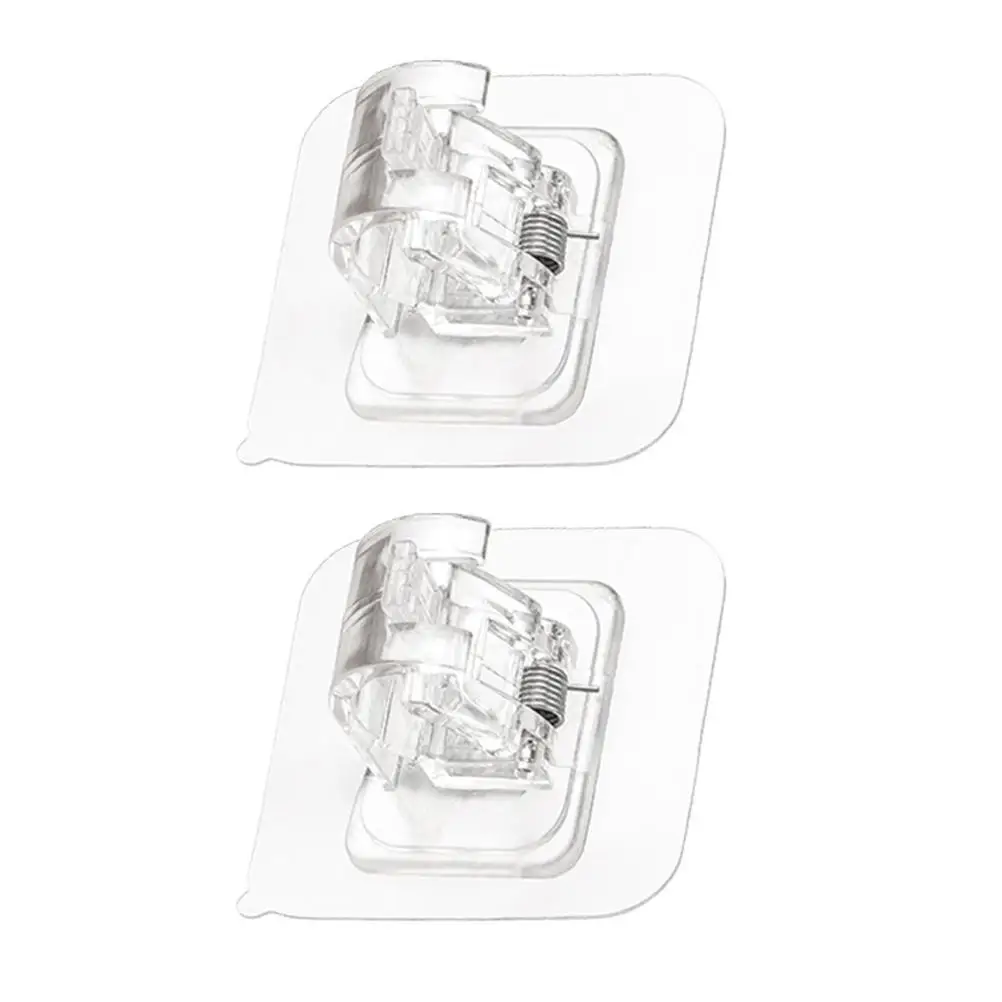 2Pcs Curtain Clips Adjustable Self Adhesive Hooks Transparent No Screw Bathroom Bathroom Supply Hardware Accessories
2Pcs Curtain Clips Adjustable Self Adhesive Hooks Transparent No Screw Bathroom Bathroom Supply Hardware Accessories