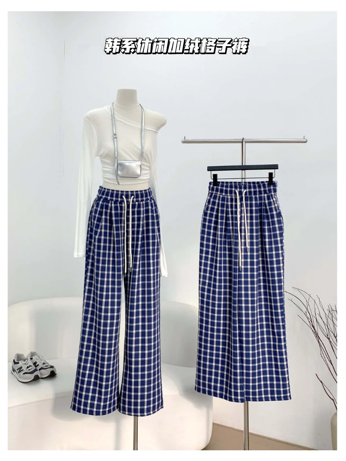 Velvet Plaid Wide Leg Pants Women Women's Pants Women Pants Women Clothing Autumn Women's Clothes Y2k ClothesTrousers Womens
Velvet Plaid Wide Leg Pants Women Women's Pants Women Pants Women Clothing Autumn Women's Clothes Y2k ClothesTrousers Womens