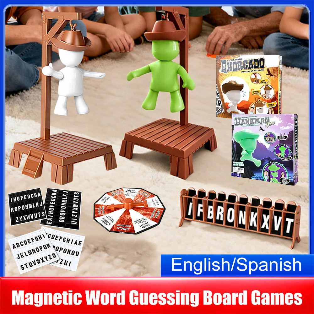 Cowboy Magnetic Hangman Board Game Travel Table Game Mystery Word Guessing before Hank Falls with Dolls Hot Selling Entertainmen
Cowboy Magnetic Hangman Board Game Travel Table Game Mystery Word Guessing before Hank Falls with Dolls Hot Selling Entertainmen