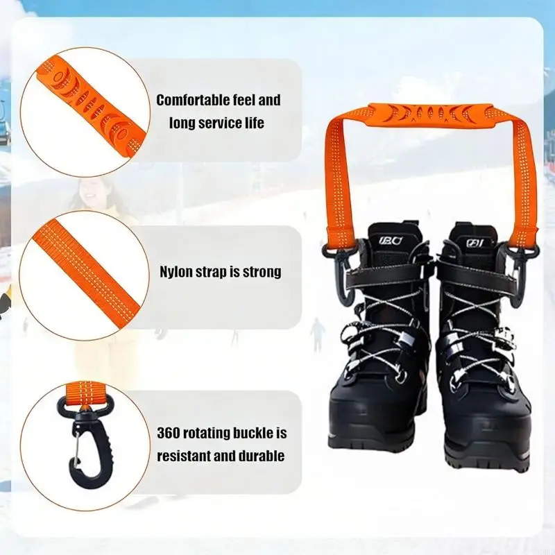 4 Pack Quick Installation Ski Binding Straps Enabling Rapid Attachments of Skis to Booting Minimizing Preparation Effort 69HD
4 Pack Quick Installation Ski Binding Straps Enabling Rapid Attachments of Skis to Booting Minimizing Preparation Effort 69HD