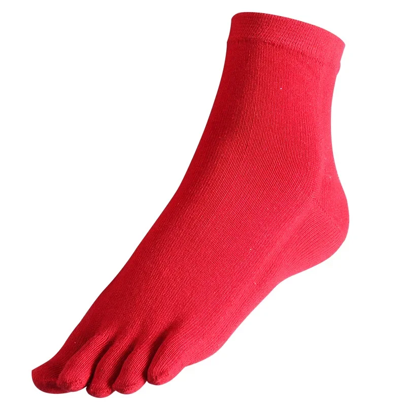 Men's And Women's Five-finger Socks Cotton 5 Finger Toe Socks Set Solid Color Red Ankle Socks
Men's And Women's Five-finger Socks Cotton 5 Finger Toe Socks Set Solid Color Red Ankle Socks
