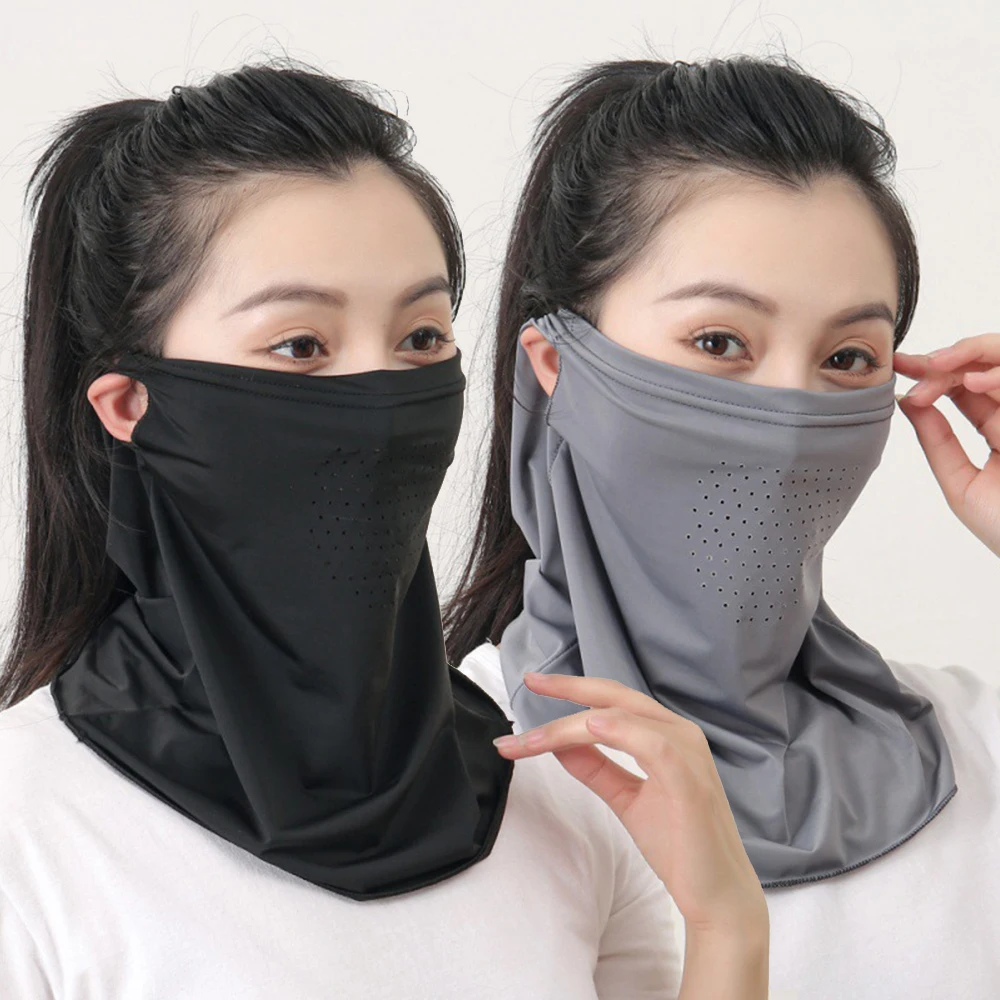 Summer Sunscreen Ice Silk Mask Neck UV Protection Face Cover Sunscreen Face Bib Scarf Outdoor Cycling Sun Protection Hats Caps
Summer Sunscreen Ice Silk Mask Neck UV Protection Face Cover Sunscreen Face Bib Scarf Outdoor Cycling Sun Protection Hats Caps