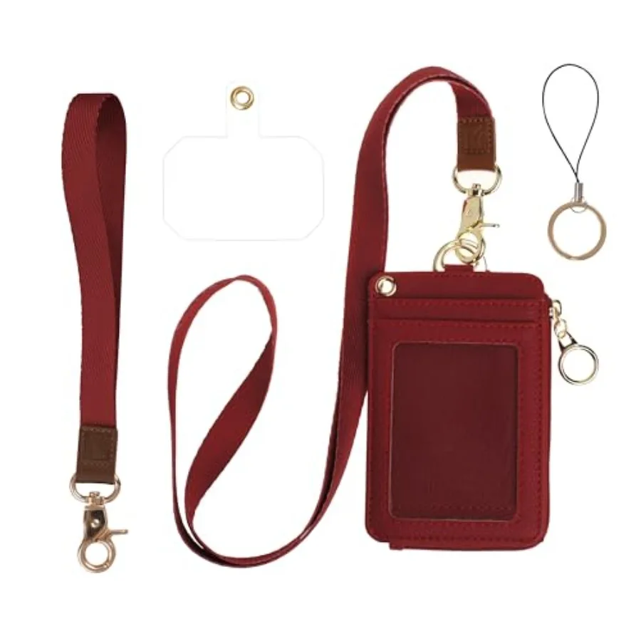 2-in-1 ID Badge Holder and Lanyard Wallet - Multi-Use Womens Small Wallet with Removable Wristlet and Neck Lanyard, Clear Windo
2-in-1 ID Badge Holder and Lanyard Wallet - Multi-Use Womens Small Wallet with Removable Wristlet and Neck Lanyard, Clear Windo