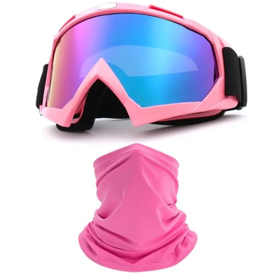 Motorcycle Goggles Dirt Bike ATV Off-road Riding Motocross Glasses with Neck Gaiter Face Cover for Women Girls
Motorcycle Goggles Dirt Bike ATV Off-road Riding Motocross Glasses with Neck Gaiter Face Cover for Women Girls