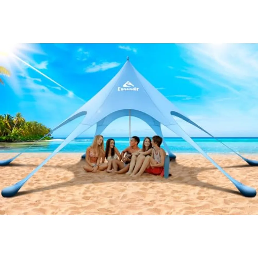 Beach Tent Sun Shelter Portable Beach Canopy UPF 80+ UV Protection, Sky Blue Polyester Fabric, Lightweight Quick-Setup for Beac
Beach Tent Sun Shelter Portable Beach Canopy UPF 80+ UV Protection, Sky Blue Polyester Fabric, Lightweight Quick-Setup for Beac