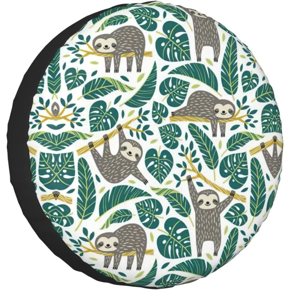 Cute Sloth Tropical Jungle Spare Tire Cover Waterproof Dustproof Protector for SUV Truck
Cute Sloth Tropical Jungle Spare Tire Cover Waterproof Dustproof Protector for SUV Truck