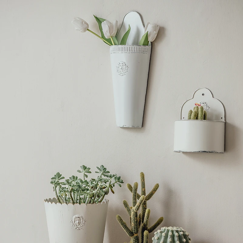 French White Iron Flower Pot Pastoral Simulation Plant Wall-Hanging Flowerpot Decor Homestay Old Metal Garden Pots and Planters
French White Iron Flower Pot Pastoral Simulation Plant Wall-Hanging Flowerpot Decor Homestay Old Metal Garden Pots and Planters