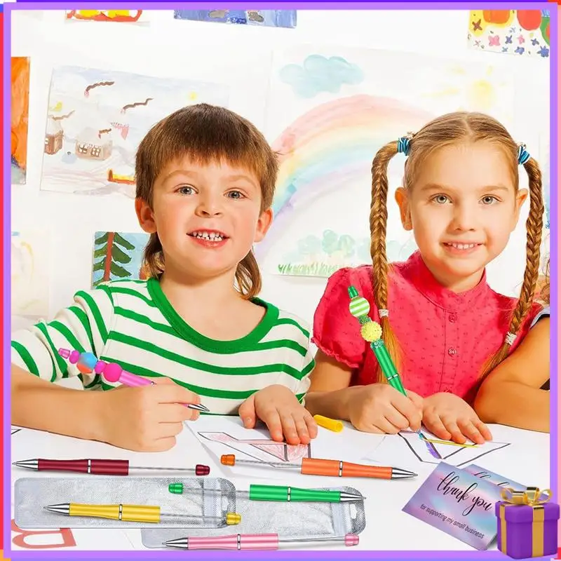 Advanced Multicolor Plastic+Metal Beadable Pens Kit Colors Plastic Beaded Ballpoint Pens Bulk Foil Thank You Cards For Office Sc
Advanced Multicolor Plastic+Metal Beadable Pens Kit Colors Plastic Beaded Ballpoint Pens Bulk Foil Thank You Cards For Office Sc