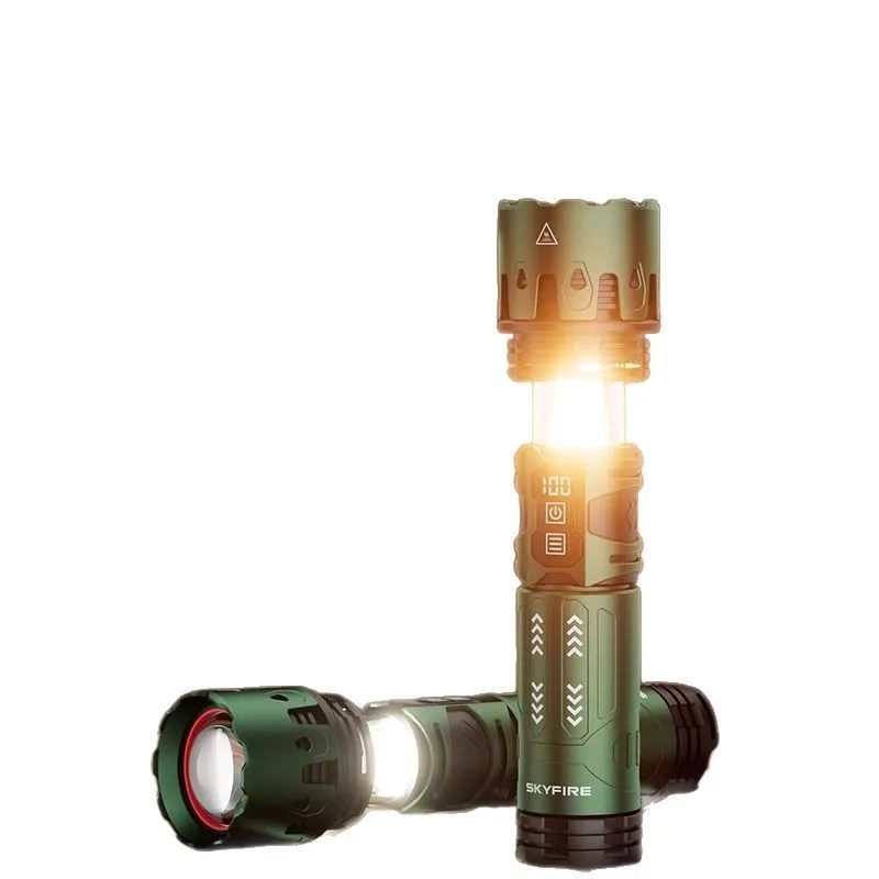 Sky fire flashlight, strong light charging, super bright long-distance shooting, outdoor long battery life, large capacity
Sky fire flashlight, strong light charging, super bright long-distance shooting, outdoor long battery life, large capacity