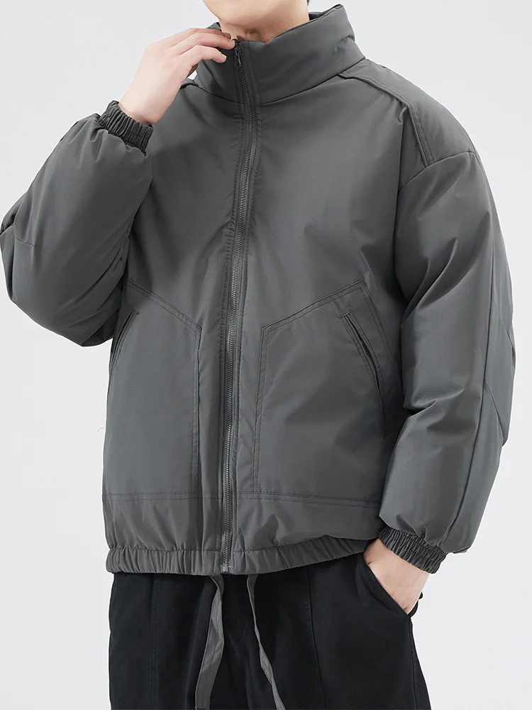 Trendy Brand Winter Thiened Loose Warm Cotton Jaet Waterproof Casual Stand Collar Men's Outerwear Polyester Fiber Fill
Trendy Brand Winter Thiened Loose Warm Cotton Jaet Waterproof Casual Stand Collar Men's Outerwear Polyester Fiber Fill