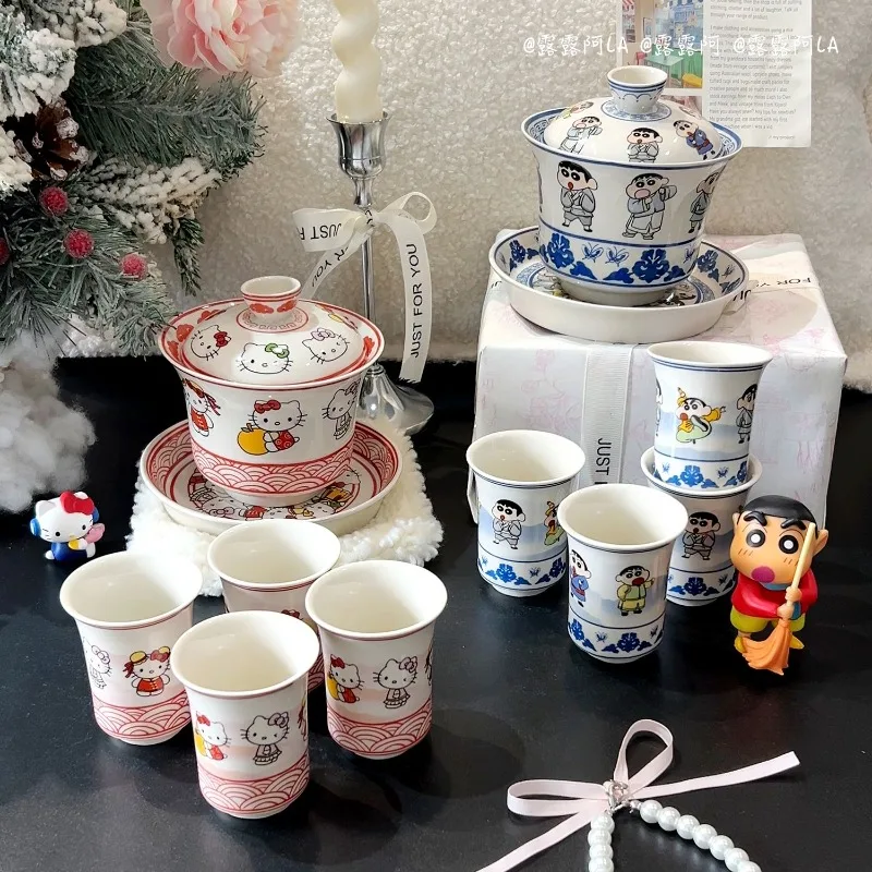 Sweet Hello Kitty Anime Baby Hand Painted Ceramic Tea Cup Set Cute Cartoon Household Creative Water Cup Gifts for Kids
Sweet Hello Kitty Anime Baby Hand Painted Ceramic Tea Cup Set Cute Cartoon Household Creative Water Cup Gifts for Kids