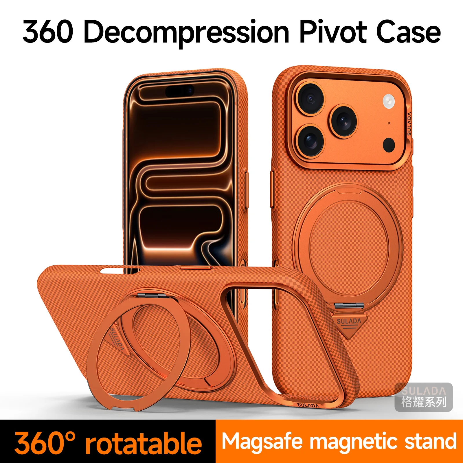360 Rotating Bracket Magnetic Kickstand Gingham Texture Case for iPhone 17 Pro Max 16 Plus Comfortable Grip Shockproof Cover
360 Rotating Bracket Magnetic Kickstand Gingham Texture Case for iPhone 17 Pro Max 16 Plus Comfortable Grip Shockproof Cover