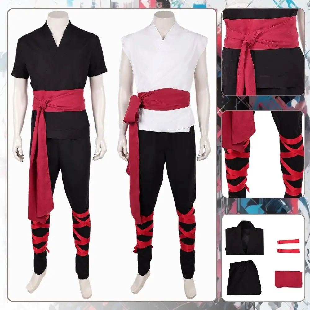 Liu Kang Cosplay Mortal Kombat Live Action Costume for Adult Men Top Pants Belt Roleplay Fantasia Outfit Halloween Carnival Suit
Liu Kang Cosplay Mortal Kombat Live Action Costume for Adult Men Top Pants Belt Roleplay Fantasia Outfit Halloween Carnival Suit