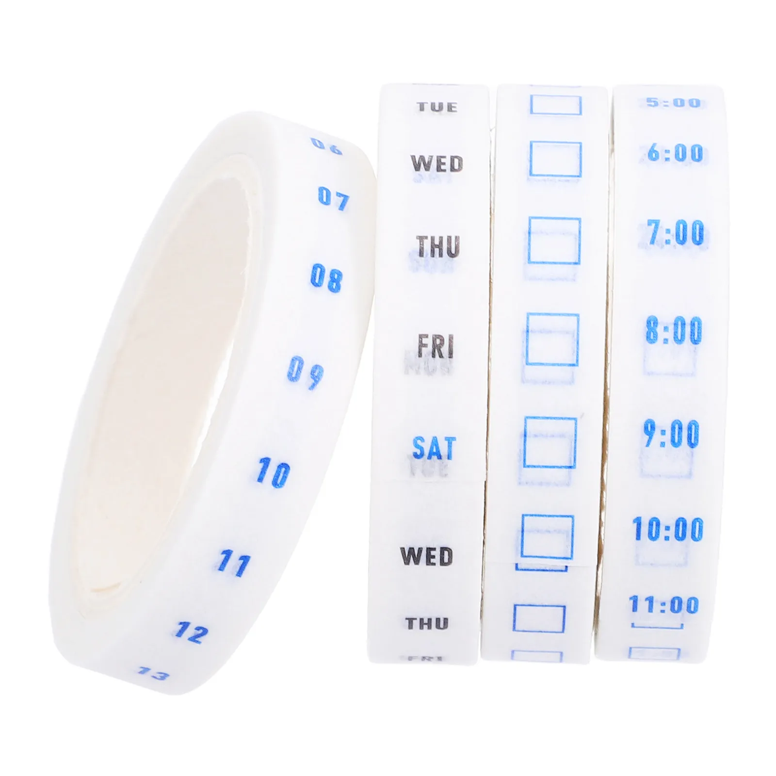 4 Rolls Time Efficiency Washi Tape Office Journal Planning Decorative Scrapbooking Date Paper Tape Weekly Use Cute Stationary
4 Rolls Time Efficiency Washi Tape Office Journal Planning Decorative Scrapbooking Date Paper Tape Weekly Use Cute Stationary