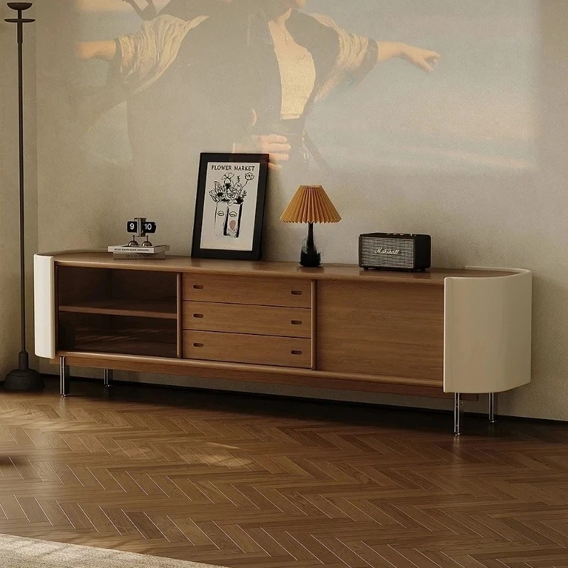 X-S Retro solid wood TV cabinet small apartment living room simple floor locker medium ancient style
X-S Retro solid wood TV cabinet small apartment living room simple floor locker medium ancient style