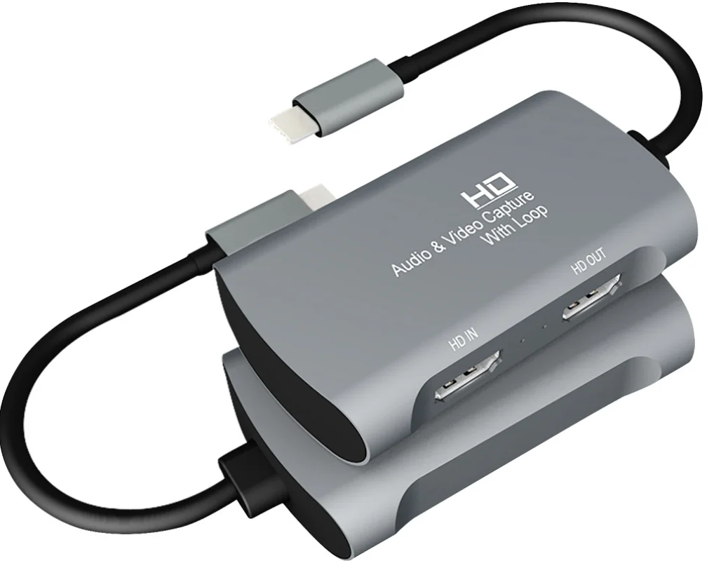 Карта видеозахвата с разъемом Type-C на HDMI HD с выходом для потоковой передачи игр, трансляции в реальном времени и записи OBS
Карта видеозахвата с разъемом Type-C на HDMI HD с выходом для потоковой передачи игр, трансляции в реальном времени и записи OBS
