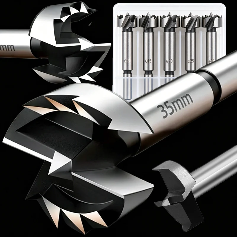 Carbon Steel Flat Bottom Wood Drill Bit DIY Smooth Mortise Sharp Positioning Tip Drilling Furniture Making Hole Opener Cutting
Carbon Steel Flat Bottom Wood Drill Bit DIY Smooth Mortise Sharp Positioning Tip Drilling Furniture Making Hole Opener Cutting