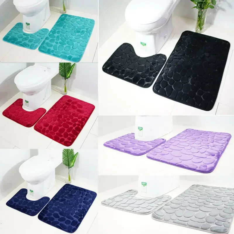 2pcs/set Funnel Cobblestone Bath Bathroom Anti-slip Carpet Mat Toilet Rug New bathroom mat set
2pcs/set Funnel Cobblestone Bath Bathroom Anti-slip Carpet Mat Toilet Rug New bathroom mat set