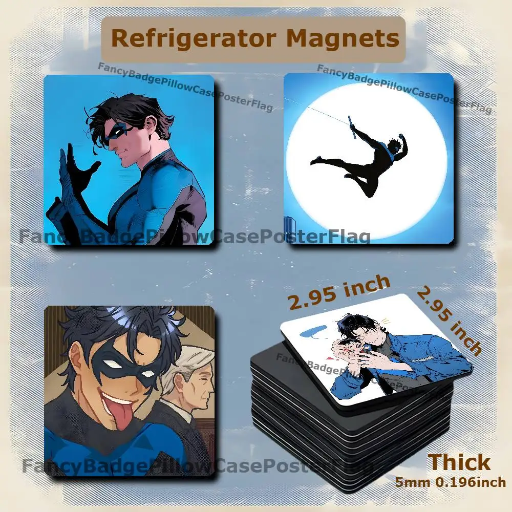 D-Dick Grayson Heros 75mm Frigerator Magnet Square Stickers Personalize Fridge Refrigerator Wall Door Decoration
D-Dick Grayson Heros 75mm Frigerator Magnet Square Stickers Personalize Fridge Refrigerator Wall Door Decoration