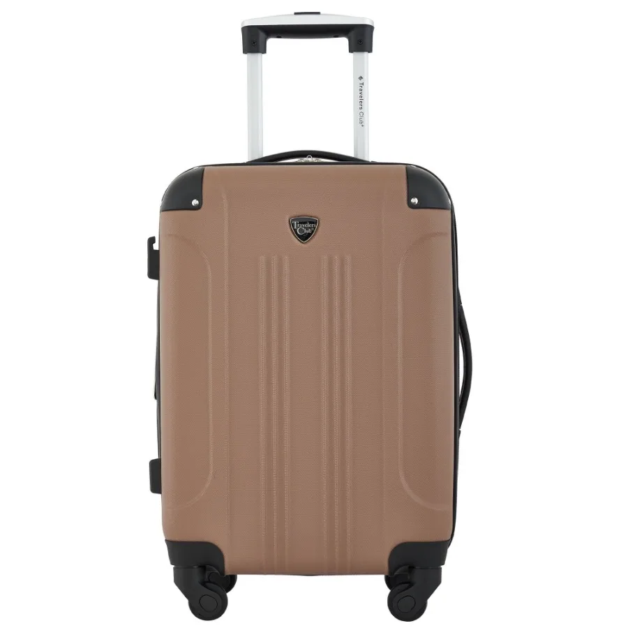 20" Expandable Rolling Hard Side Carry-on Luggage, Mocha Brown
20" Expandable Rolling Hard Side Carry-on Luggage, Mocha Brown
