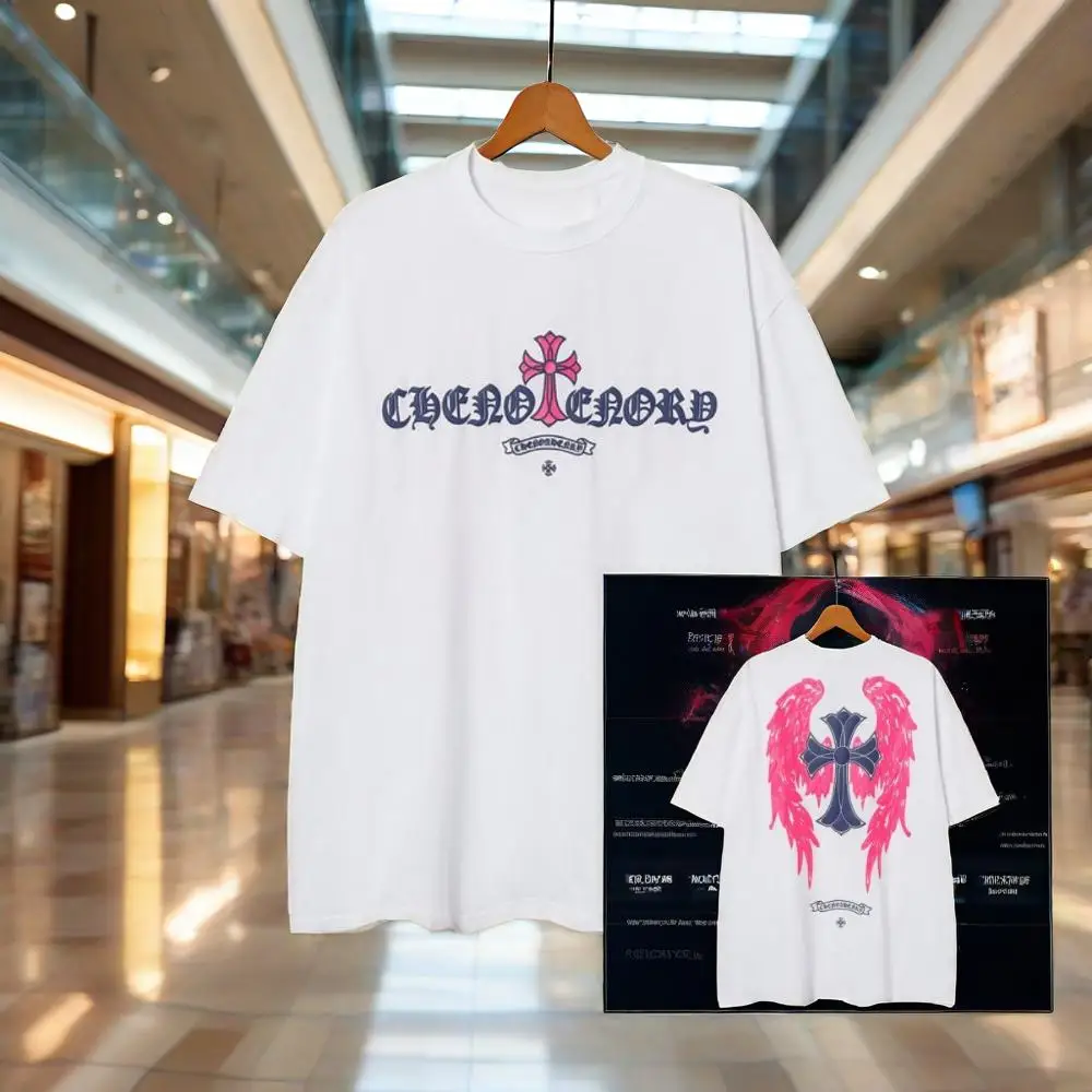 Европейский модный бренд CH's Summer New Wing Print Повседневные мужские и женские футболки из чистого хлопка High Street с короткими рукавами
Европейский модный бренд CH's Summer New Wing Print Повседневные мужские и женские футболки из чистого хлопка High Street с короткими рукавами